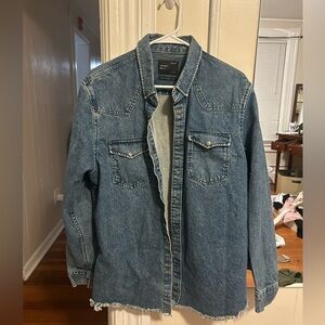 ZARA men’s relaxed fit denim jacket
